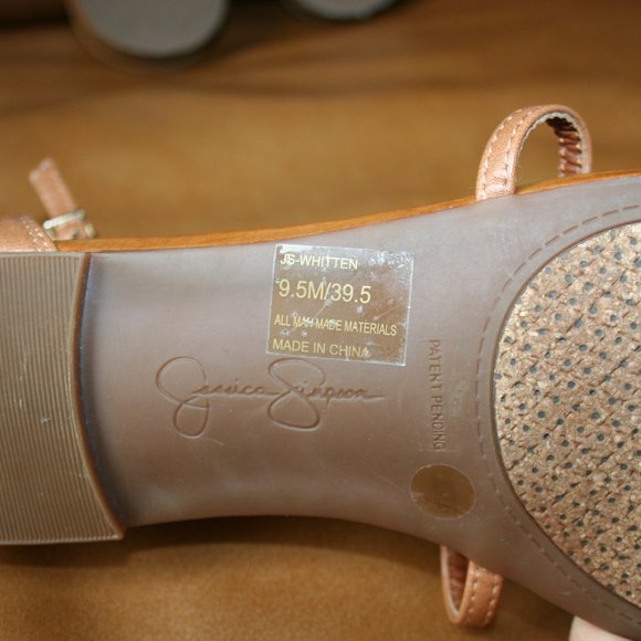 Unisa Thong Sandals, Size 9 1/2. Blue Strap, Embellished with Stones - Picture 7 of 11